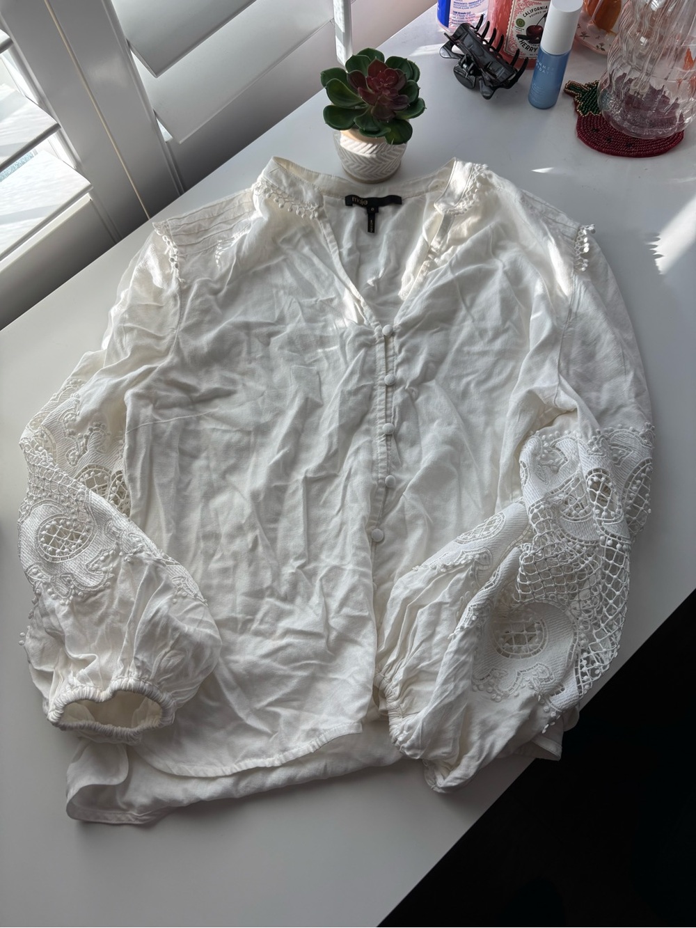 Maje Cioela Off-White Blouse